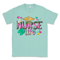 Seafoam nurse life Classic Tee - texasbilliewilder