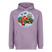Lavender merry christmas small town christmas ornament Heavyweight Hoodie - BundleAndBundleShop
