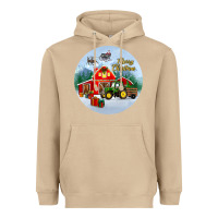 Mushroom merry christmas small town christmas ornament Heavyweight Hoodie - BundleAndBundleShop