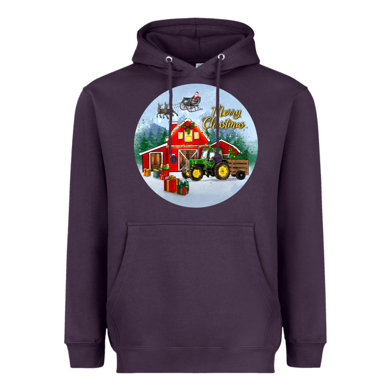 Merry Christmas Small Town Christmas Ornament Heavyweight Hoodie by BundleAndBundleShop | Teevron