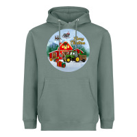 Sage merry christmas small town christmas ornament Heavyweight Hoodie - BundleAndBundleShop