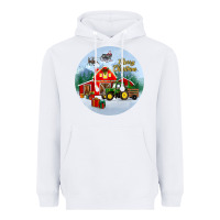 White merry christmas small town christmas ornament Heavyweight Hoodie - BundleAndBundleShop