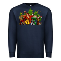 Navy western noel Christmas gifts Premium Sweatshirt - AdoDesignShop