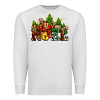 Oatmeal Heather western noel Christmas gifts Premium Sweatshirt - AdoDesignShop