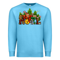 Ocean Blue western noel Christmas gifts Premium Sweatshirt - AdoDesignShop