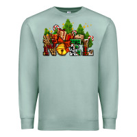 Seafoam western noel Christmas gifts Premium Sweatshirt - AdoDesignShop