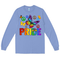 Colony Blue hippie pride Long Sleeve Tee - texasbilliewilder