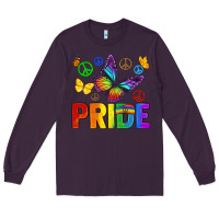 Plum hippie pride Long Sleeve Tee - texasbilliewilder