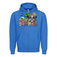 True Royal hello summer cow Zipper Hoodie - Zillion Design Studio