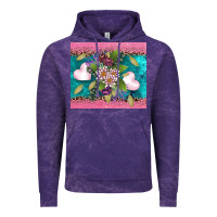 Cloud Purple v.d flowers and hearts Vintage Hoodie - AdoDesignShop