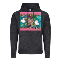 Vintage Black v.d flowers and hearts Vintage Hoodie - AdoDesignShop