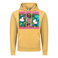 Vintage Mustard v.d flowers and hearts Vintage Hoodie - AdoDesignShop