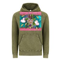 Vintage Olive v.d flowers and hearts Vintage Hoodie - AdoDesignShop
