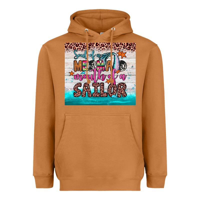 Soul Of A Mermaid Mouth Of A Sailor Heavyweight Hoodie by JahusDesignShop | Teevron