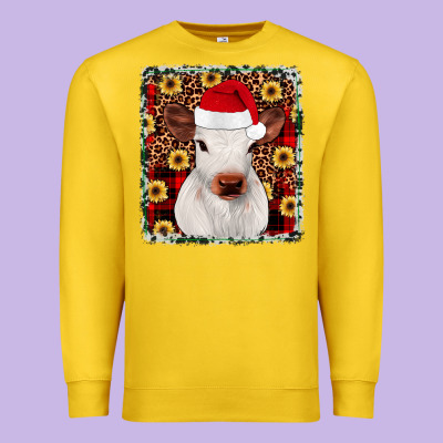 Heifer Christmas Premium Sweatshirt Designed By Jahusdesignshop