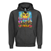 Charcoal Heather future so bright i need Zipper Hoodie - Zillion Design Studio