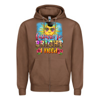 Chestnut future so bright i need Zipper Hoodie - Zillion Design Studio