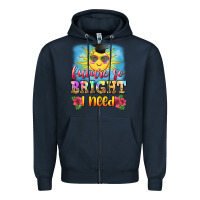 Navy future so bright i need Zipper Hoodie - Zillion Design Studio