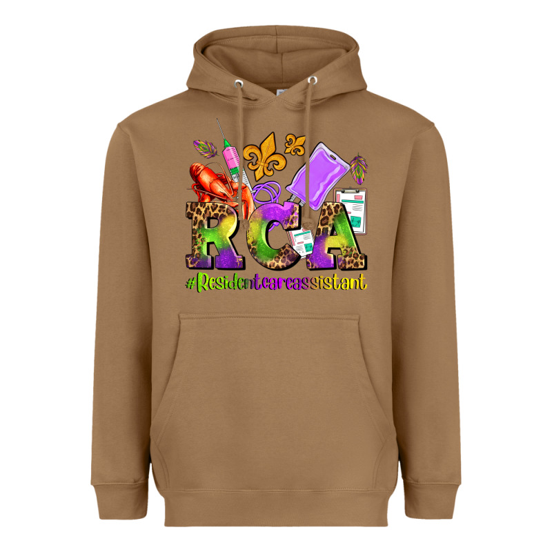 Mardi Gras Rca Resident Care Assistant Heavyweight Hoodie by AdoDesignShop | Teevron