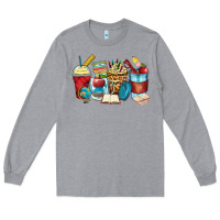 Heather Grey teacher coffee cups Long Sleeve Tee - Zillion Design Studio