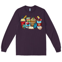 Plum teacher coffee cups Long Sleeve Tee - Zillion Design Studio