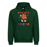 Forest Green on the bleachers is where i spend most of my days Urban Hoodie - MaliasSmallBusiness