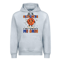 Heather Grey on the bleachers is where i spend most of my days Urban Hoodie - MaliasSmallBusiness