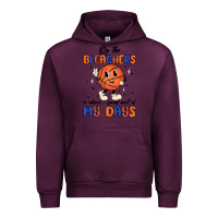 Mauve Wine on the bleachers is where i spend most of my days Urban Hoodie - MaliasSmallBusiness