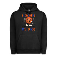 Pigment Black on the bleachers is where i spend most of my days Urban Hoodie - MaliasSmallBusiness