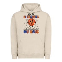 Pigment French Oak on the bleachers is where i spend most of my days Urban Hoodie - MaliasSmallBusiness