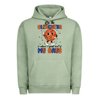 Pigment Oil Green on the bleachers is where i spend most of my days Urban Hoodie - MaliasSmallBusiness