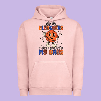 On The Bleachers Is Where I Spend Most Of My Days Urban Hoodie Designed By Maliassmallbusiness