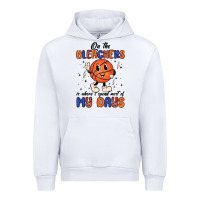 White on the bleachers is where i spend most of my days Urban Hoodie - MaliasSmallBusiness