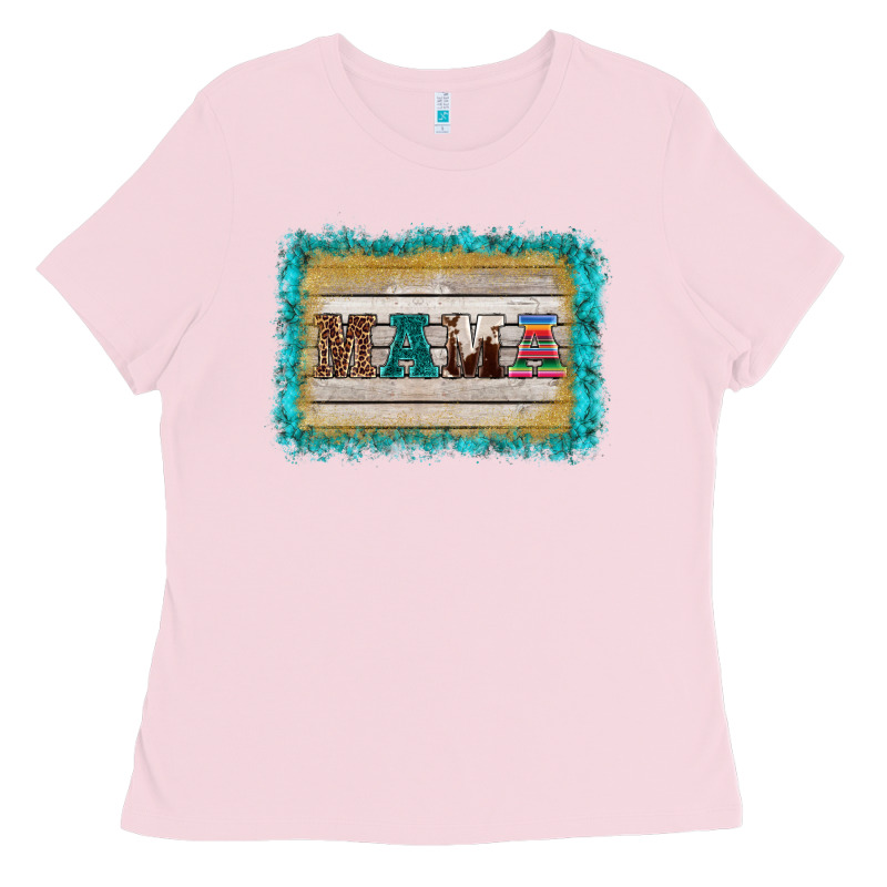 Western Turquoise's Mama Background Ladies Tee by BarkalooDesign | Teevron