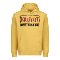 Antique Gold killin it every damn day Premium Hoodie - MaliasSmallBusiness