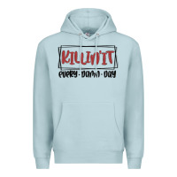 Blue Mist killin it every damn day Premium Hoodie - MaliasSmallBusiness