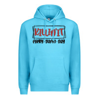 Ocean Blue killin it every damn day Premium Hoodie - MaliasSmallBusiness