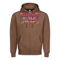 Chestnut Fight Cancer In All Color Zipper Hoodie - texasbilliewilder