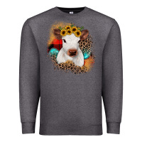 Charcoal Heather christmas heifer Premium Sweatshirt - JahusDesignShop