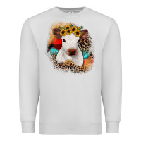 Dove Grey christmas heifer Premium Sweatshirt - JahusDesignShop