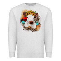 Oatmeal Heather christmas heifer Premium Sweatshirt - JahusDesignShop