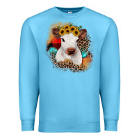 Ocean Blue christmas heifer Premium Sweatshirt - JahusDesignShop