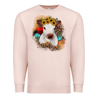 Pale Pink christmas heifer Premium Sweatshirt - JahusDesignShop