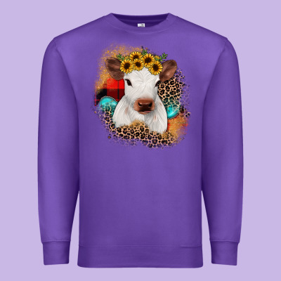 Christmas Heifer Premium Sweatshirt Designed By Jahusdesignshop