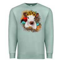 Seafoam christmas heifer Premium Sweatshirt - JahusDesignShop