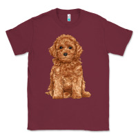 Burgundy toy poodle Classic Tee - RanaPortraitStore