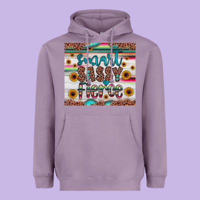 Smart  Sassy Fierce Heavyweight Hoodie Designed By Jahusdesignshop
