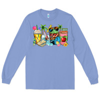Colony Blue summer teacher coffee cups Long Sleeve Tee - Zillion Design Studio