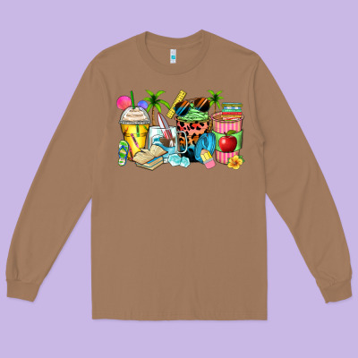 Long Sleeve Tee summer teacher coffee cups