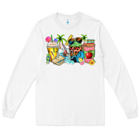 White summer teacher coffee cups Long Sleeve Tee - Zillion Design Studio
